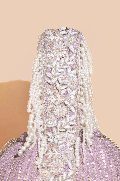 Dream Galaxy Pearl Embroidery Drawstring Bag - Image 3