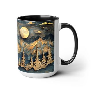 Moonlit Forest Art Mug