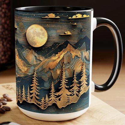 Moonlit Forest Art Mug - Image 4
