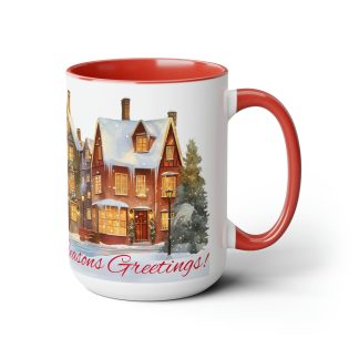 Christmas Snowy Street Scene Mug