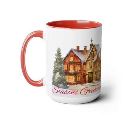 Christmas Snowy Street Scene Mug - Image 3