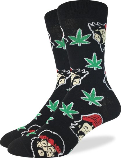 Street style cool hemp leaf cartoon personality trendy socks - Image 4