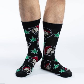 Street style cool hemp leaf cartoon personality trendy socks