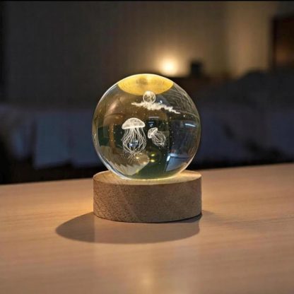 Crystal jellyfish night light ornaments - Image 5