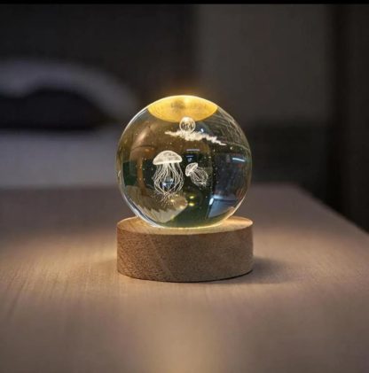 Crystal jellyfish night light ornaments - Image 4