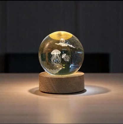 Crystal jellyfish night light ornaments - Image 3
