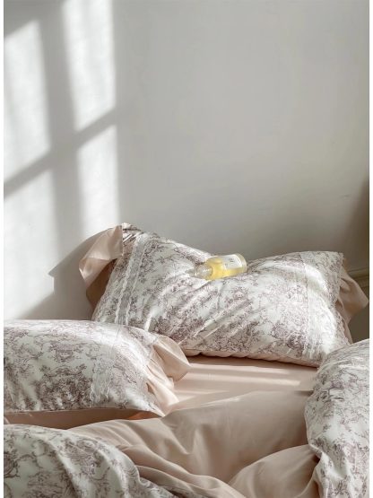 French retro floral ruffle bedding four-piece set - Image 8
