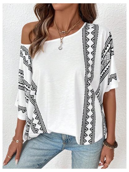 Bohemian batwing sleeve top