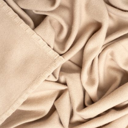Warm oatmeal herringbone throw blanket - Image 4