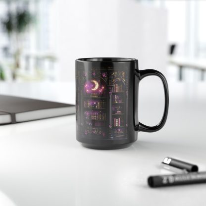 Magic Library Black Glaze Mug - Image 10
