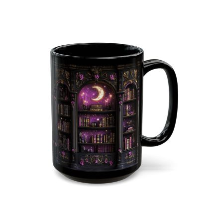 Magic Library Black Glaze Mug - Image 9