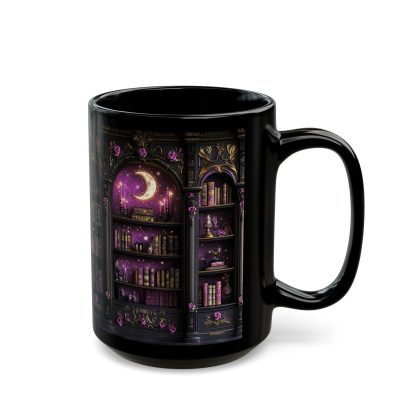 Magic Library Black Glaze Mug - Image 8