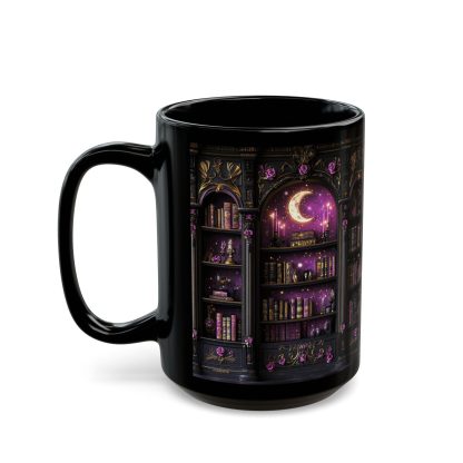 Magic Library Black Glaze Mug