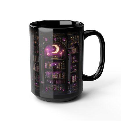 Magic Library Black Glaze Mug - Image 4