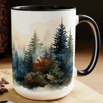 Watercolor Forest Mug - Image 4