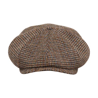 Vintage plaid wool newsboy cap - Image 5