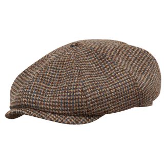 Vintage plaid wool newsboy cap