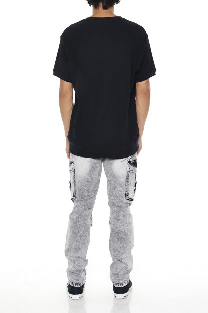 Multi-pocket street style straight jeans - Image 2
