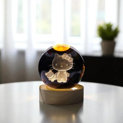 Crystal Hello Kitty and Cute Pets Night Light Ornament - Image 6
