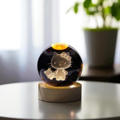 Crystal Hello Kitty and Cute Pets Night Light Ornament - Image 2