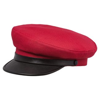 Red and black contrast retro beret