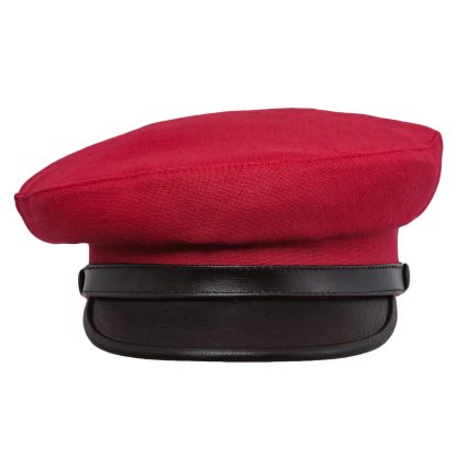 Red and black contrast retro beret - Image 3