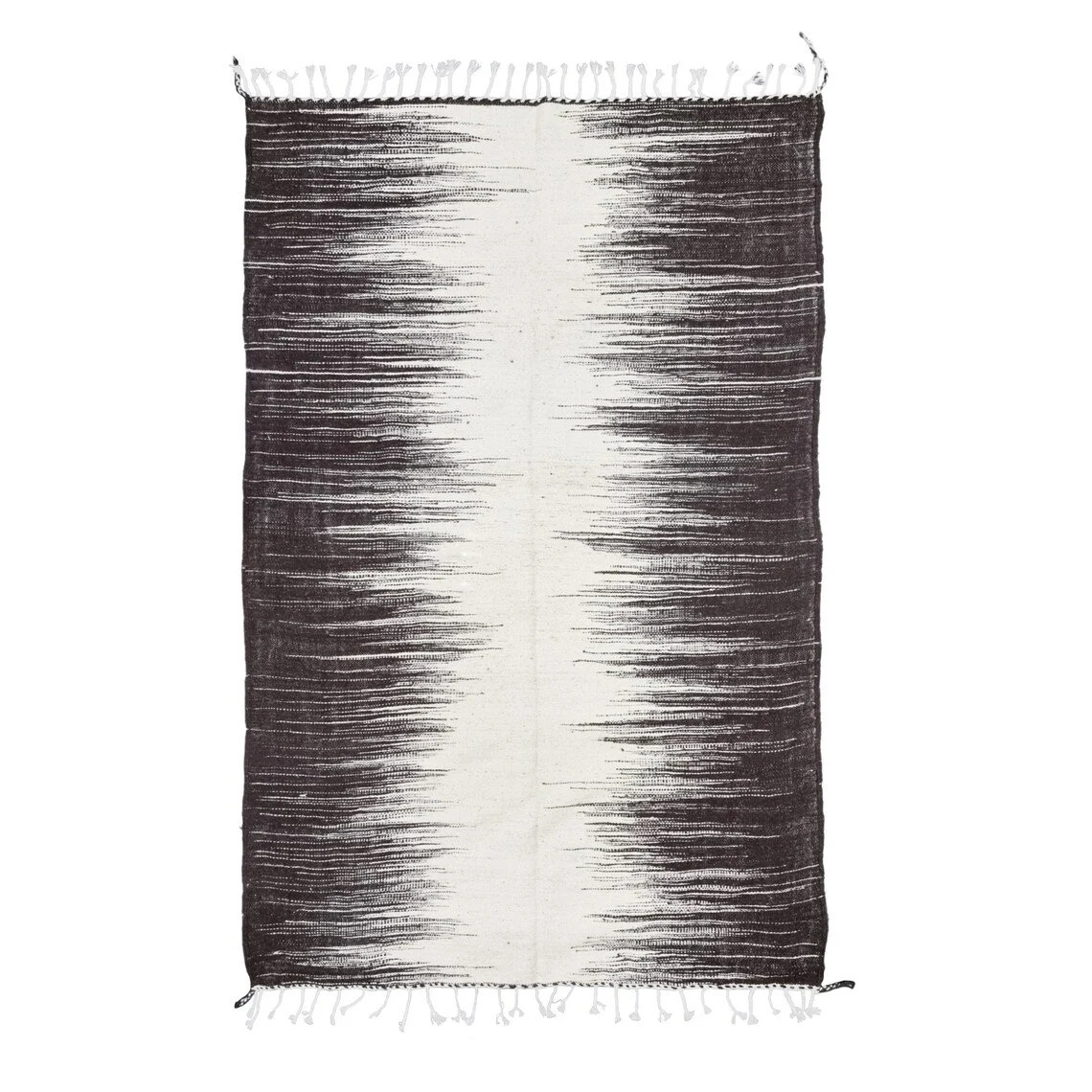 Handmade gradient line tassel carpet - Image 11