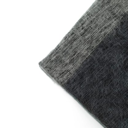 Gray and black gradient tassel blended blanket - Image 6