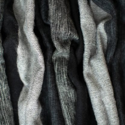 Gray and black gradient tassel blended blanket - Image 4