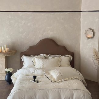 Light luxury embroidered four-piece bedding set