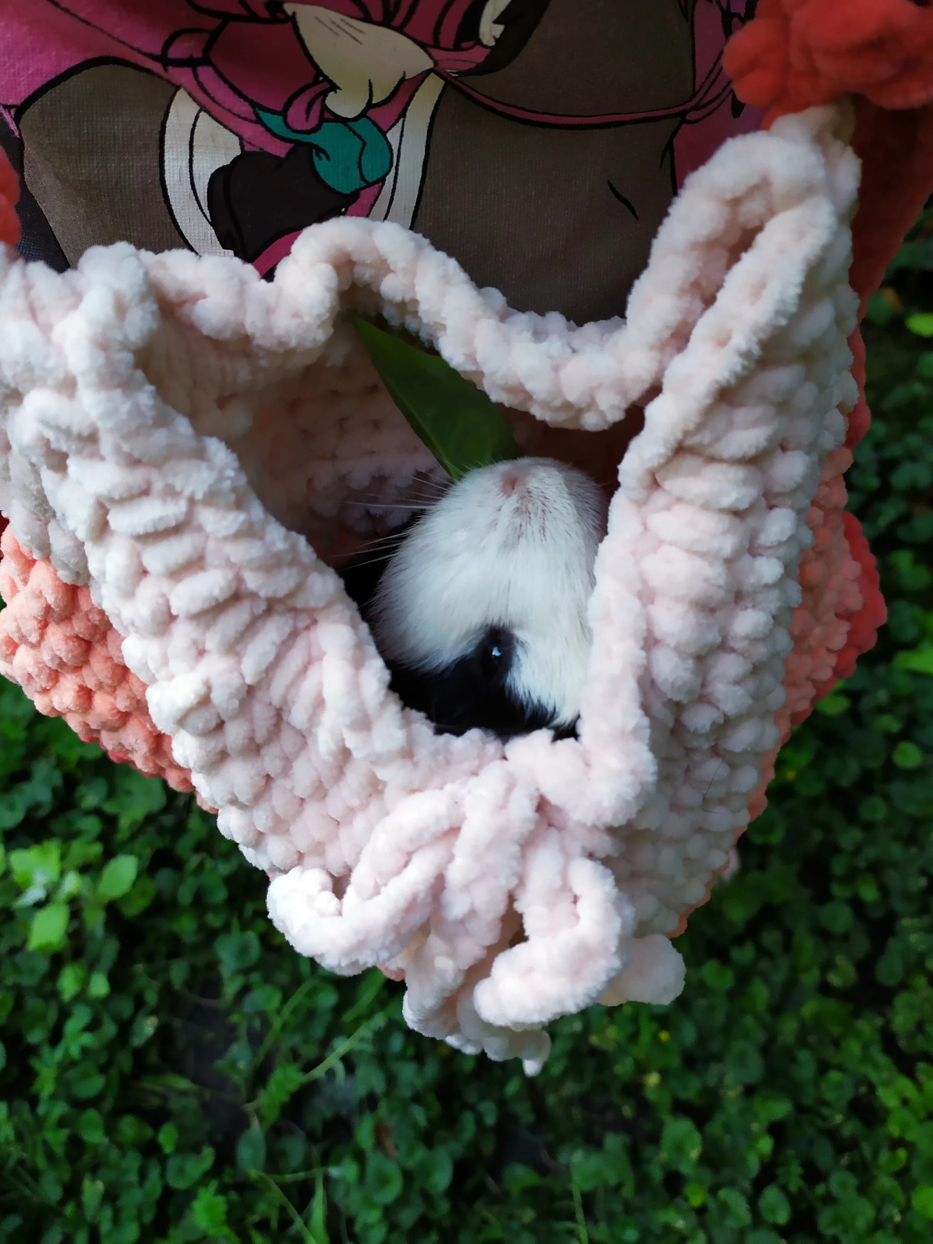 Peach Sweetheart Soft Knitted Pet Bag - Image 8