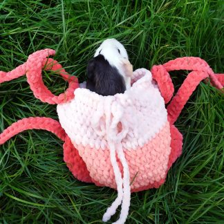 Peach Sweetheart Soft Knitted Pet Bag