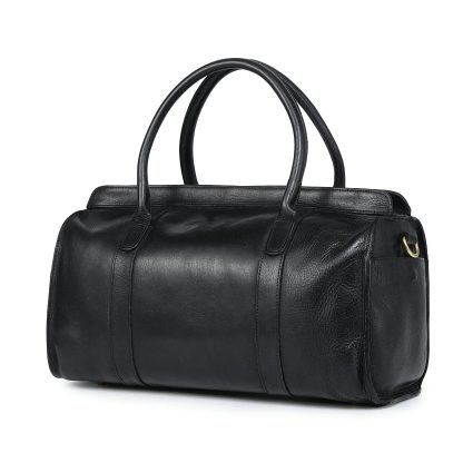 Vintage top-grain cowhide Boston bag - Image 11