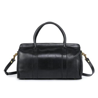 Vintage top-grain cowhide Boston bag