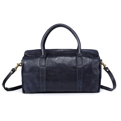 Vintage top-grain cowhide Boston bag - Image 8