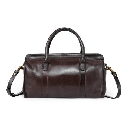 Vintage top-grain cowhide Boston bag - Image 7