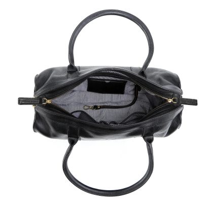 Vintage top-grain cowhide Boston bag - Image 5
