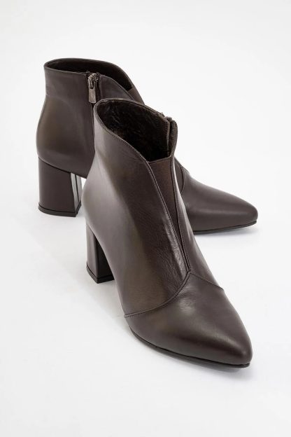 Elegant commuter pointed toe stiletto short boots - Image 6