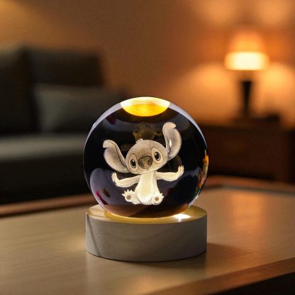 Carved crystal koala night light ornament