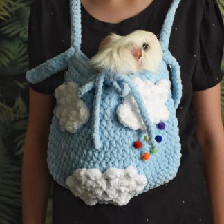 Cloud Rainbow Knitted Pet Bag