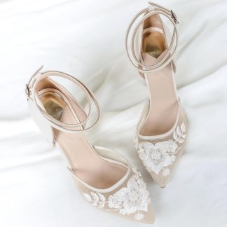 Morning Mist Floral Chunky Heel Sandals