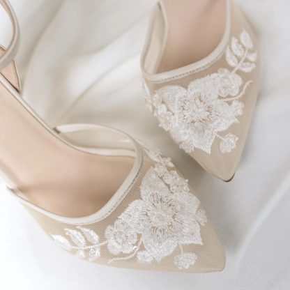Morning Mist Floral Chunky Heel Sandals - Image 4