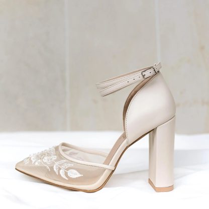 Morning Mist Floral Chunky Heel Sandals - Image 3