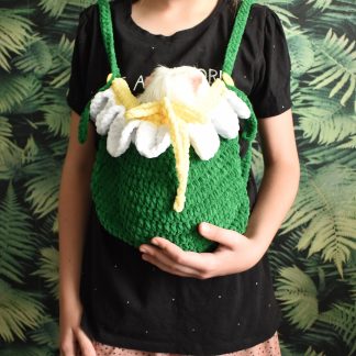 Forest flower knitted pet bag