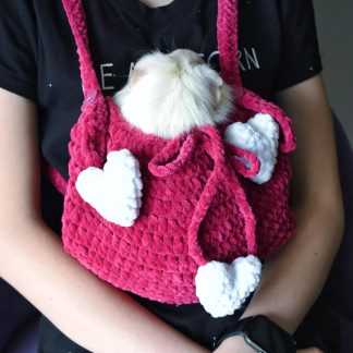 Love Sweetheart Soft Cute Knitted Pet Bag