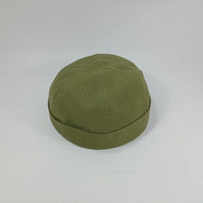Army Green Retro Beanie - Image 2