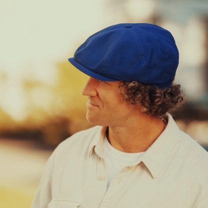 Royal blue vintage newsboy cap - Image 6