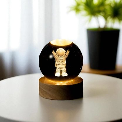 Crystal Astronaut Night Light Ornament - Image 3