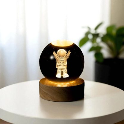 Crystal Astronaut Night Light Ornament - Image 2