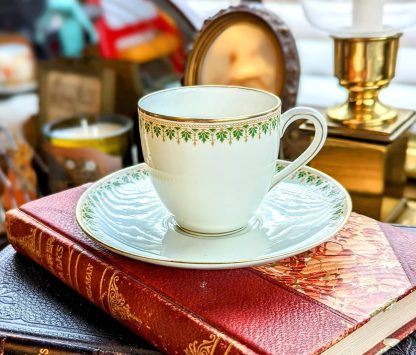 Fresh vine bone china cup and saucer set